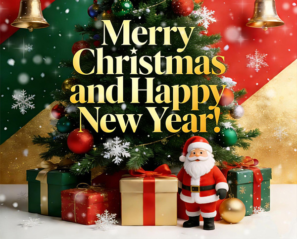 ছুটির শুভেচ্ছা: মেরি ক্রিসমাস এবং একটি শুভ নববর্ষ! ছুটির শুভেচ্ছা: মেরি ক্রিসমাস এবং একটি শুভ নববর্ষ!